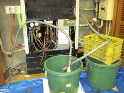 熱交換器水側洗浄作業